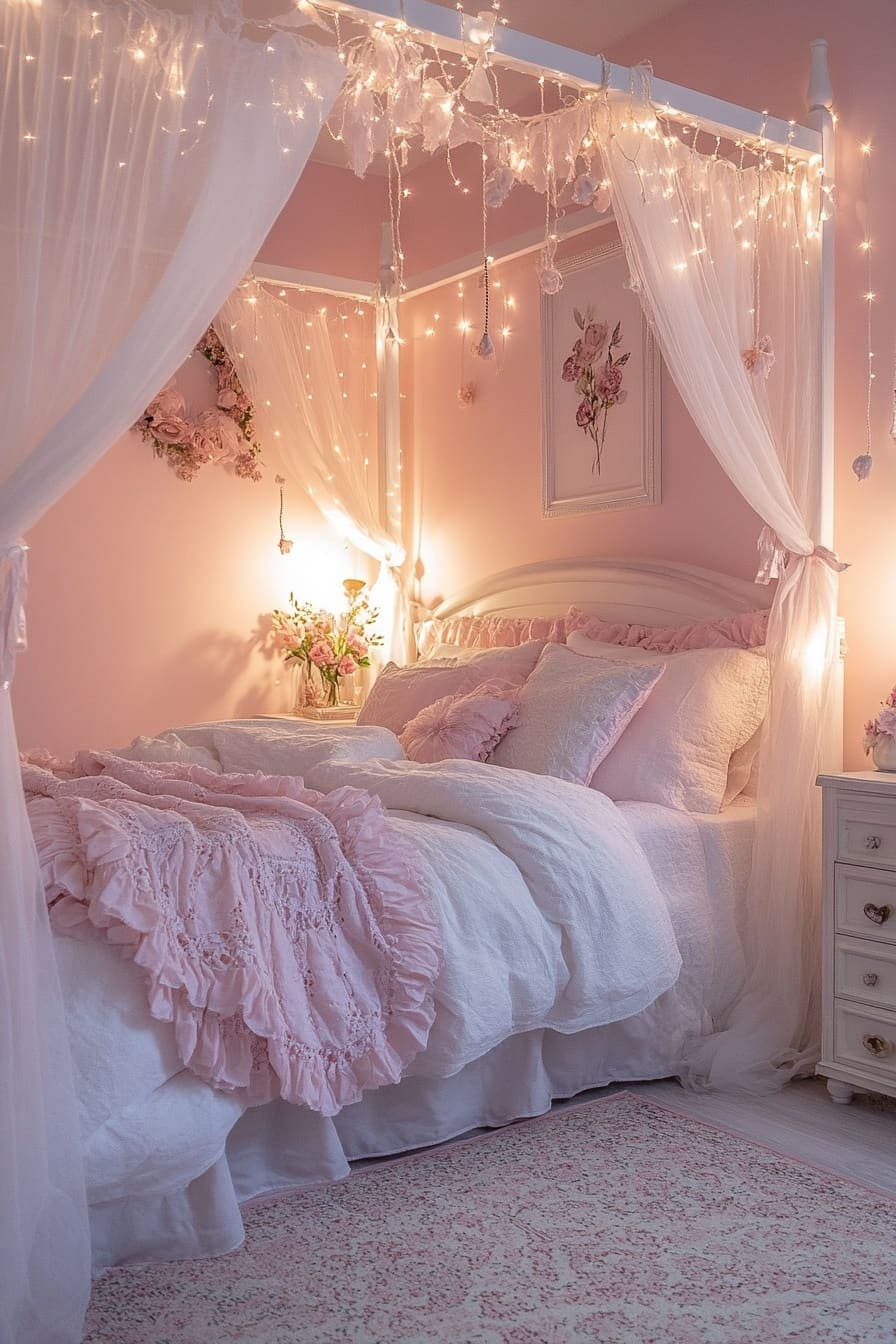 Soft aesthetic bedroom